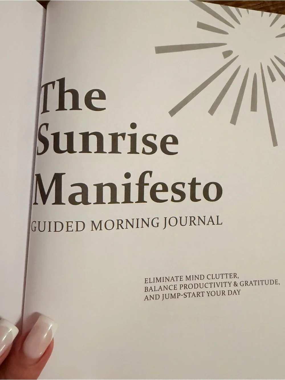 SaltWrap Sunrise Manifesto: Daily Morning Guided Journal for Gratitude New